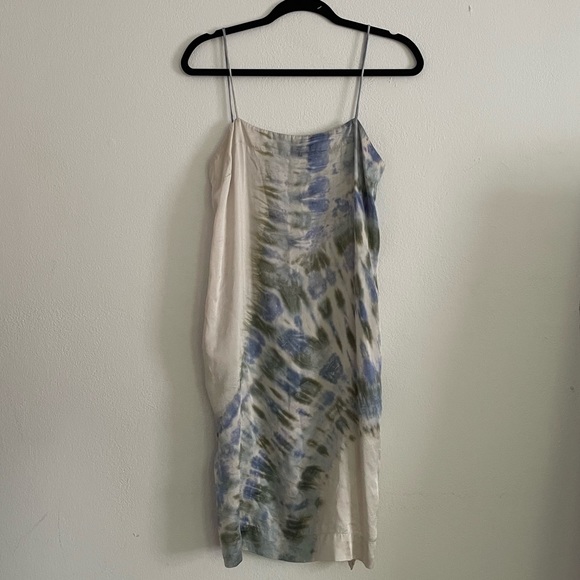 Raquel Allegra Slip Dress Silk Patchwork Tie Dye Raquel Allegra